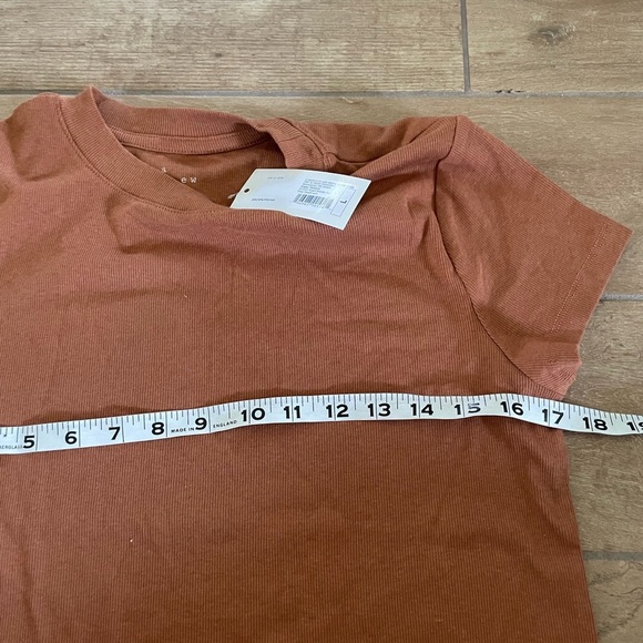 NWT Target a new day: Brown Short Sleeve Fitted Bodysuit women’s large - Picture 5 of 6